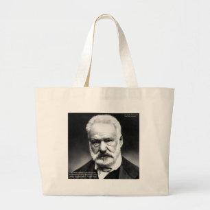 Bolso De Tela Gigante Cita de Victor Hugo "Tenderness" obsequia barbas