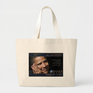 Bolso De Tela Gigante Cita inspiradora de Obama
