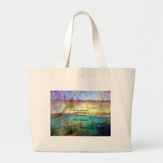 Bolso De Tela Gigante Cita Inspiradora de Shakespeare sobre el destino