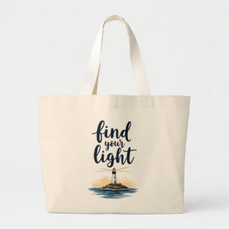 Bolso De Tela Gigante Cita Motivacional Encuentra Tu Luz Faro
