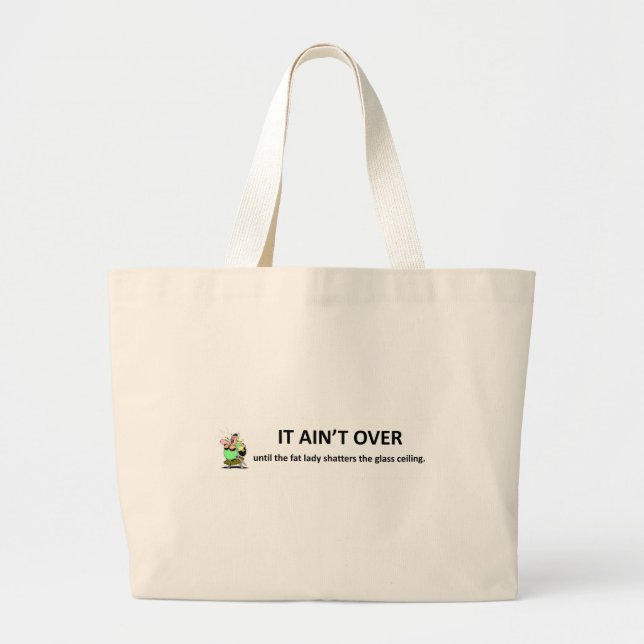 Bolso De Tela Gigante Cita motivacional feminista divertida no termina (Frente)