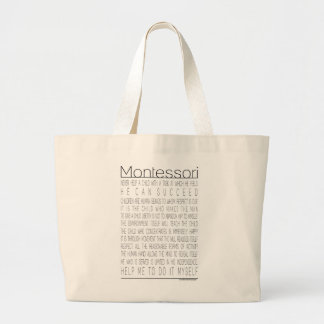 Bolso De Tela Gigante Citas de Maria Montessori
