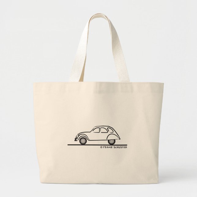 Bolso De Tela Gigante Citroen 2CV (Frente)