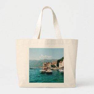 Bolso De Tela Gigante Ciudad costera de Perast, Montenegro
