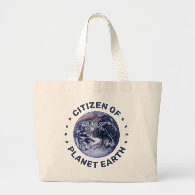 Bolso De Tela Gigante Ciudadano del Tote Planeta Tierra (Frente)