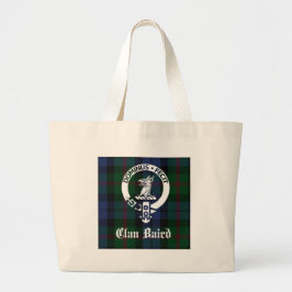 Bolso De Tela Gigante Clan Baird Escudo Tartan