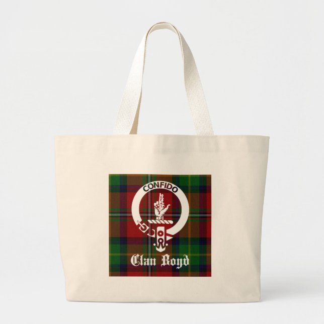 Bolso De Tela Gigante Clan Boyd Escudo Tartan (Frente)