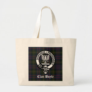 Bolso De Tela Gigante Clan Boyle Escudo y Tartán