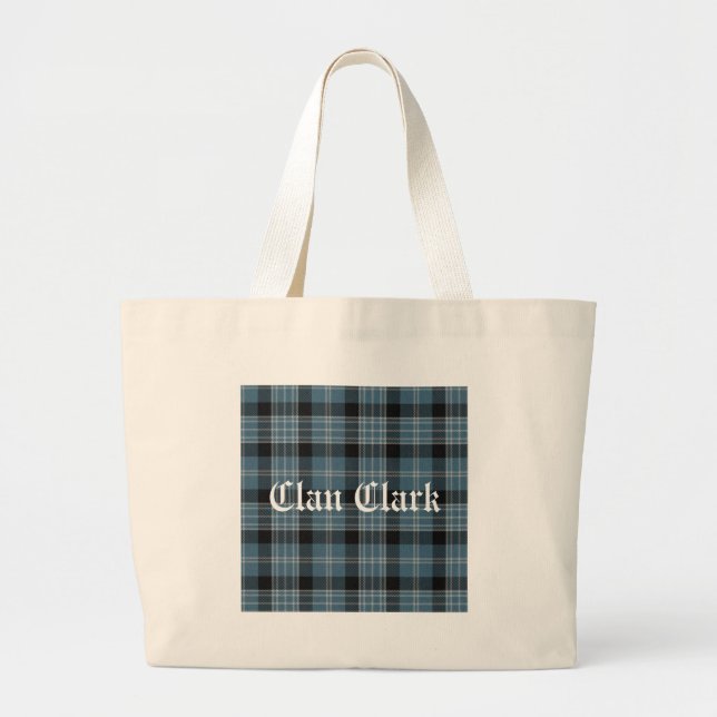 Bolso De Tela Gigante Clan Clark Tartan (Frente)