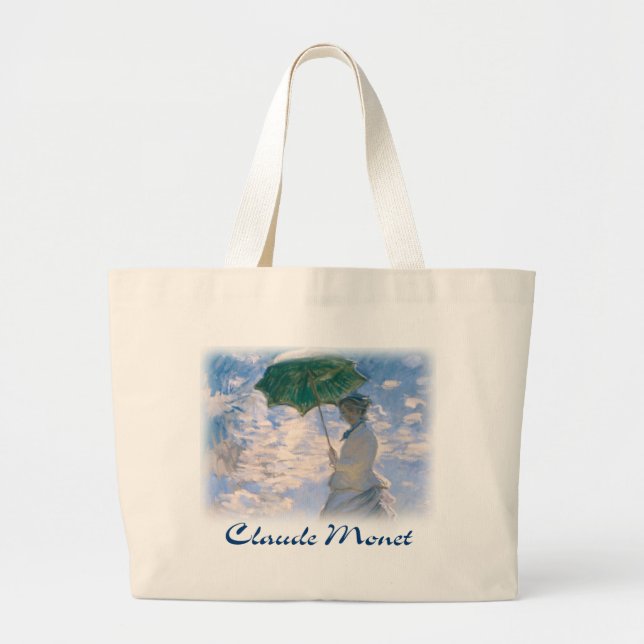 Bolso De Tela Gigante Claude Monet - la "promenade" (detalle) (Frente)