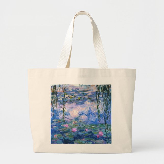 Bolso De Tela Gigante Claude Monet Water Lillies 1919 (Frente)