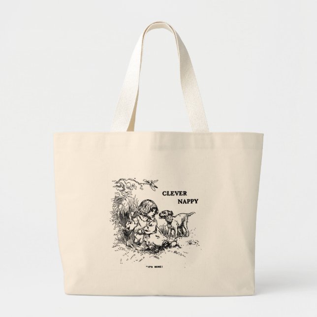 Bolso De Tela Gigante Clever Nappy (Frente)