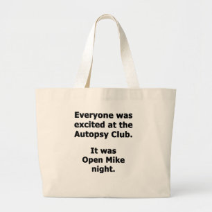 Bolso De Tela Gigante Club de Autopsia