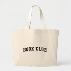 Bolso De Tela Gigante Club de libros de estilo variado curvado