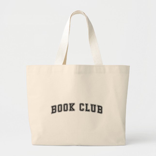 Bolso De Tela Gigante Club de libros de estilos de variabilidad curvada (Frente)