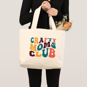 Bolso De Tela Gigante Club de Madres Creativas Recuerdo Estilo Retro Gro