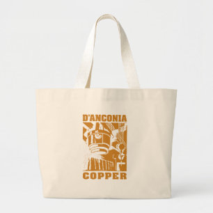 Bolso De Tela Gigante cobre del d'Anconia/logotipo de cobre
