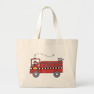 Bolso De Tela Gigante Coche de bomberos