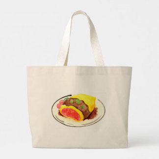 Bolso De Tela Gigante Cocina japonesa. Arroz con tortilla.