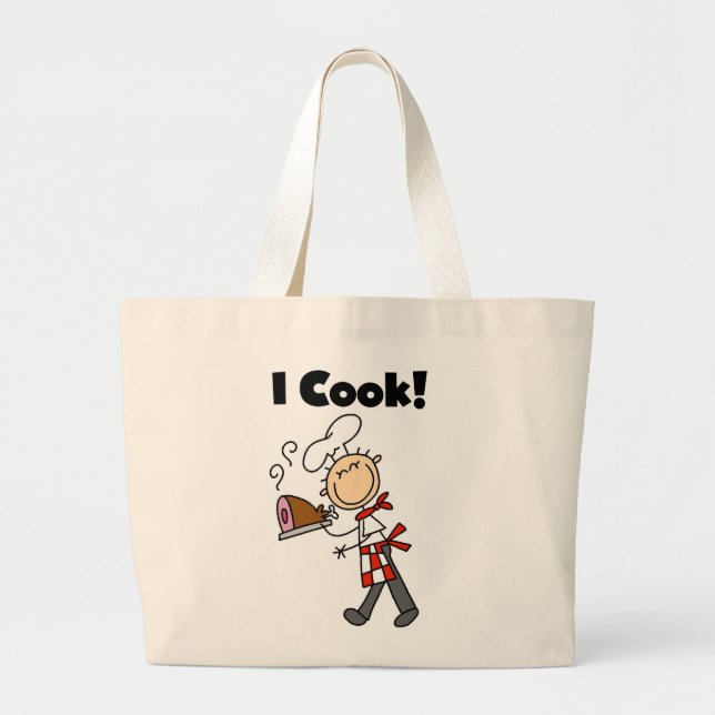 Bolso De Tela Gigante Cocino - al cocinero de sexo masculino (Frente)