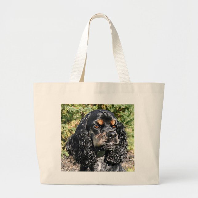 Bolso De Tela Gigante Cocker Spaniel (Frente)