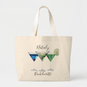 Bolso De Tela Gigante Cócteles martini de la Bachelorette Party