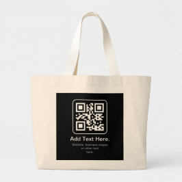 Bolso De Tela Gigante Código QR escaneable moderno