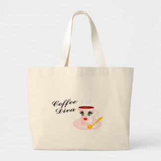 Bolso De Tela Gigante Coffee Diva