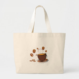 Bolso De Tela Gigante Coffee Love