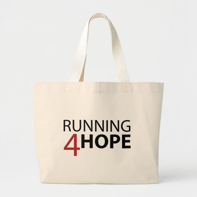 Bolso De Tela Gigante Coleção de Lançamento Running4Hope (Frente)