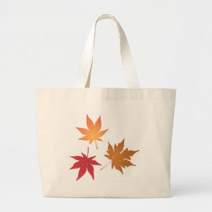 Bolso De Tela Gigante Colección de hojas de arce de otoño