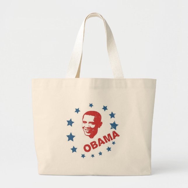 Bolso De Tela Gigante Colección de Obama (Frente)
