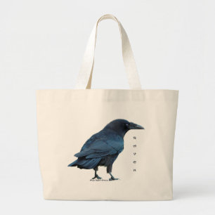 Bolso De Tela Gigante Colección de raven negro III