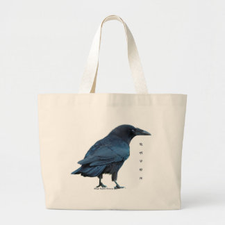 Bolso De Tela Gigante Colección de raven negro III