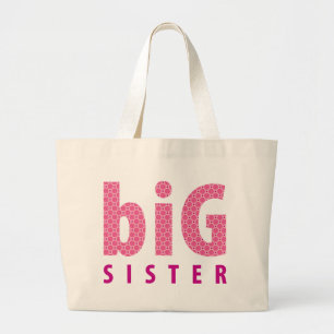 Bolso De Tela Gigante COLECCIÓN DE SIBLINGS - hermana mayor {rosa}