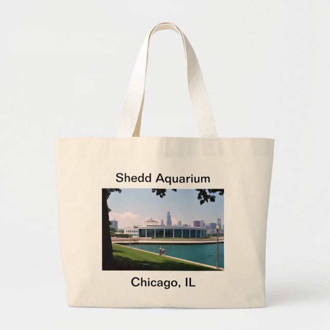 Bolso De Tela Gigante Colección del acuario de Chicago Shedd (Frente)