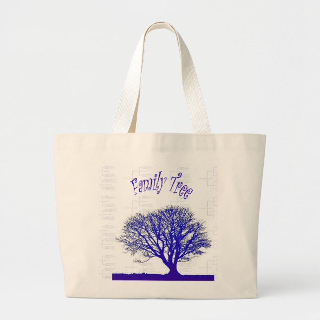 Bolso De Tela Gigante Colección del árbol de familia (Frente)
