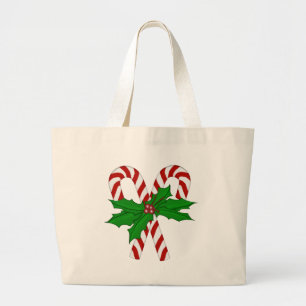 Bolso De Tela Gigante Colección del bastón de caramelo