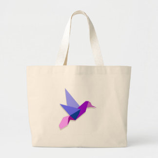 Bolso De Tela Gigante Colibrí de Origami