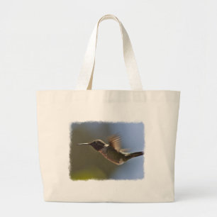 Bolso De Tela Gigante Colibrí en vuelo