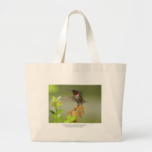 Bolso De Tela Gigante Colibrí impresionante