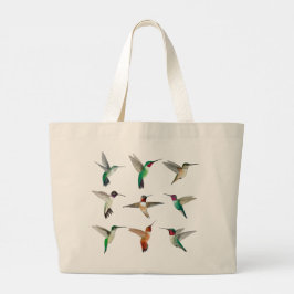 Bolso De Tela Gigante Colibríes de Norteamérica