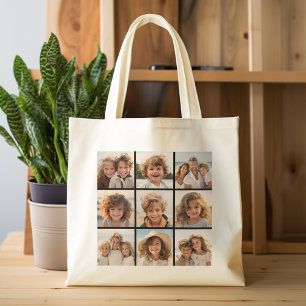 Bolso De Tela Gigante Collage de fotos de Instagram con 9 fotos