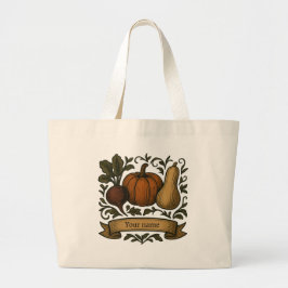 Bolso De Tela Gigante Color Otoño Cosecha Personalizado