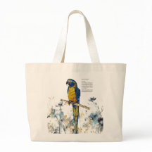 Colores acuáticos de macao en peligro de extinción