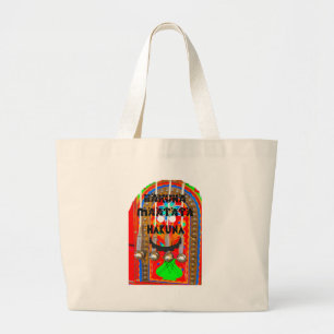 Bolso De Tela Gigante Colores del carnaval de samba Hakuna Matata blando