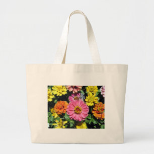 Bolso De Tela Gigante Colorful Flowers