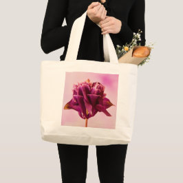 Bolso De Tela Gigante Columbina rosa de Borgoña