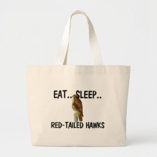 Bolso De Tela Gigante Coma los HALCONES de RED-TAILED del sueño