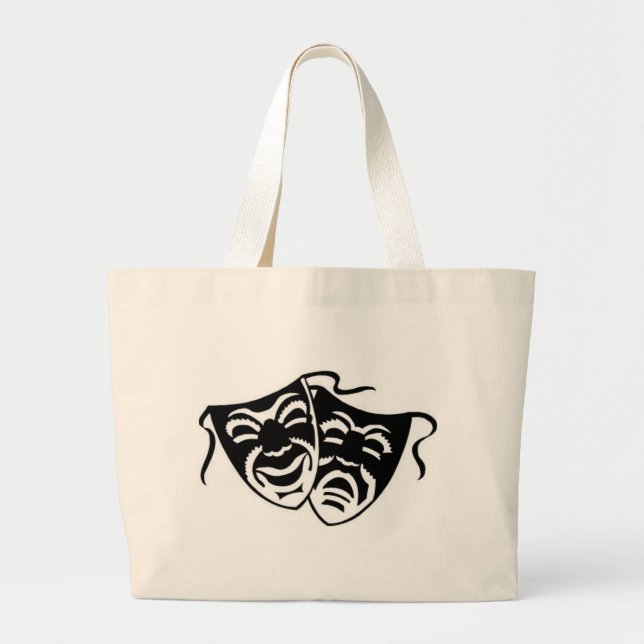 Bolso De Tela Gigante comedy_tragedyq (Frente)